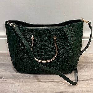 Lisa Robertson Real Leather Italian Made Green Bag
